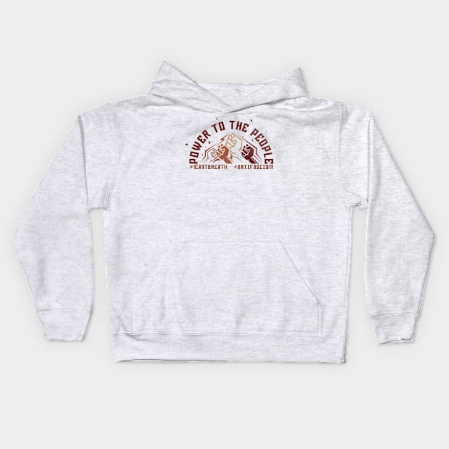 Power to the People fist face Kids Hoodie by opippi